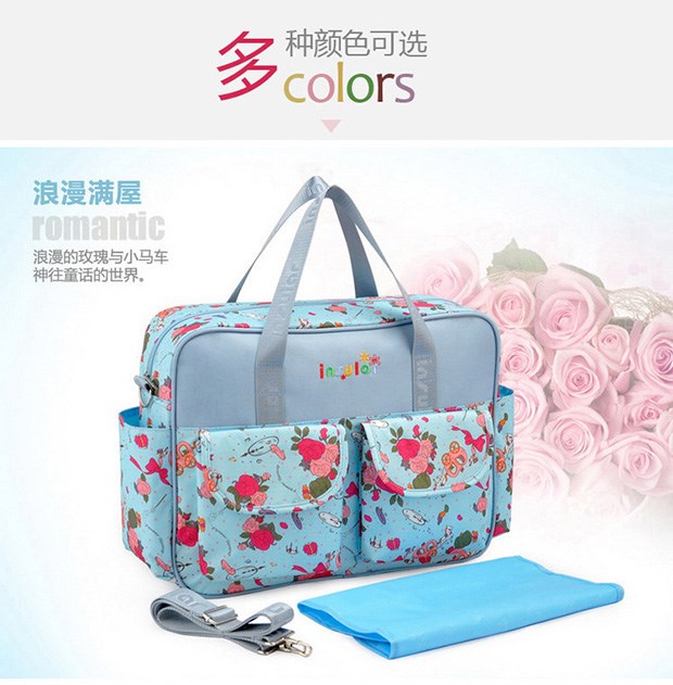 Xiaoyangs mommy baby bag dung lượng lớn ra khỏi túi mẹ thời trang phụ nữ mang thai túi du lịch mẹ bé đa chức năng - Túi / túi Baby