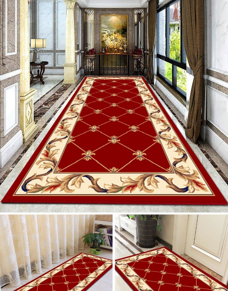 Thảm phong cách châu Âu đích thực thảm phòng ngủ đầu giường chăn cửa chiếu cửa hành lang nhà lối đi tấm thảm hình chữ nhật dải nhà bếp - Thảm