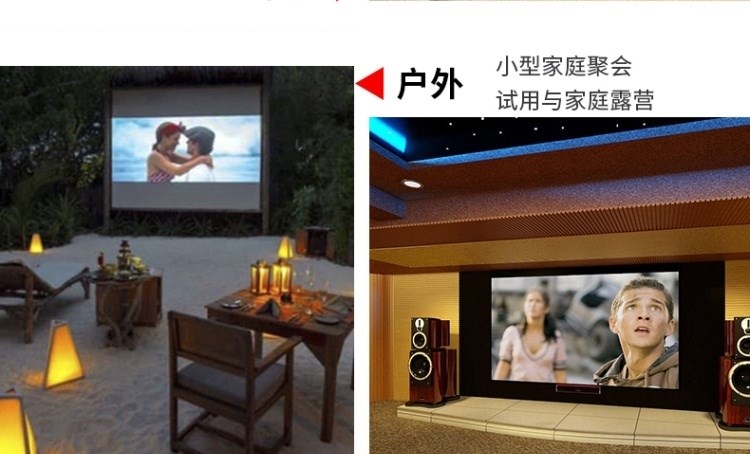 Máy chiếu HD chiếu tường nhà máy chiếu 1080p Máy chiếu mini di động rạp hát gia đình di động - Máy chiếu