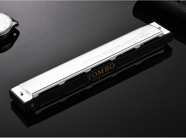 New Accent Harmonica 24 lỗ C Tun A Tun Bao 9624 TOMBO Nhạc cụ biểu diễn chuyên nghiệp dành cho người mới bắt đầu nâng cao dành cho người lớn - Nhạc cụ phương Tây