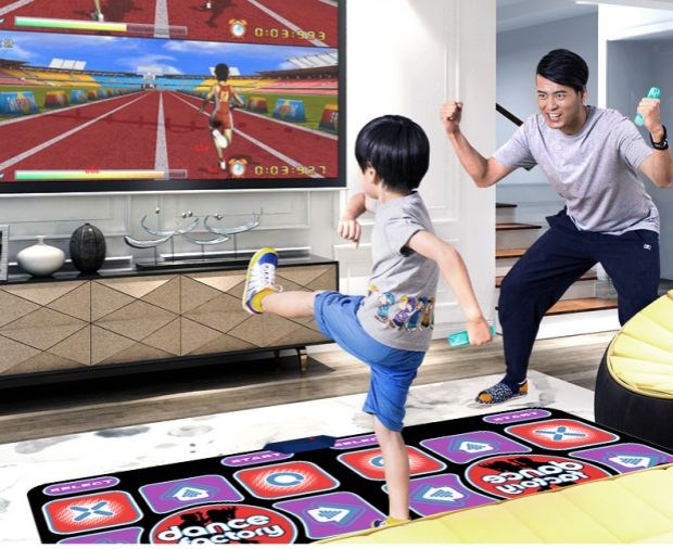 Múa chăn chạy máy trò chơi múa sống trẻ em múa máy giảm cân thể thao chăn nhạc không dây gia đình - Dance pad