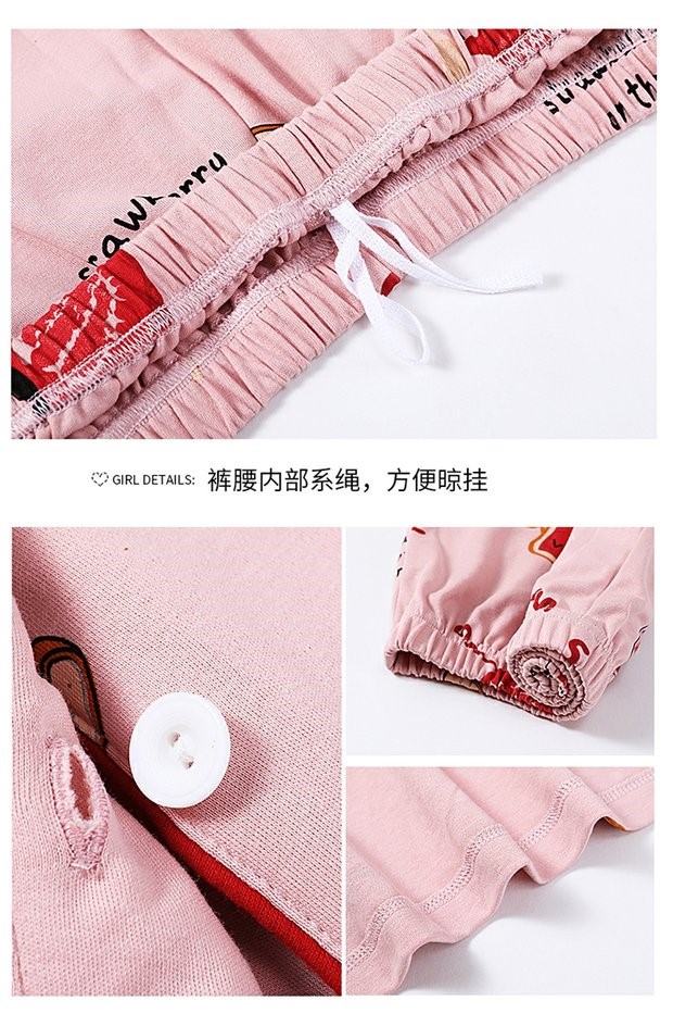 Đồ ngủ của phụ nữ cotton mùa hè ngắn tay cắt quần tây mỏng cardigan lỏng lẻo dễ thương giản dị phục vụ tại nhà hai mảnh VA - Nam giới