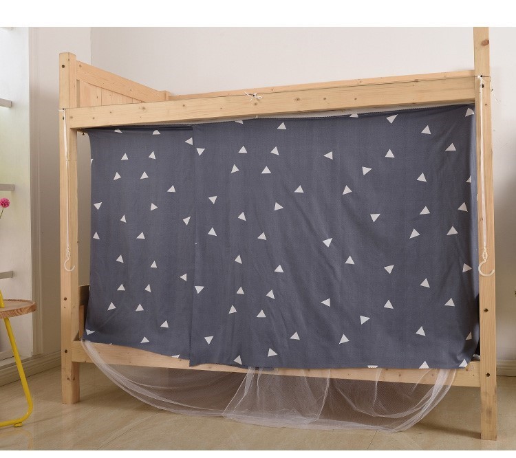 Sinh viên đại học ký túc xá một mảnh màn chống muỗi màn trên giường tầng trên thoáng khí phòng ngủ phía dưới giường tầng rèm đơn giản vật lý rèm màn - Bed Skirts & Valances