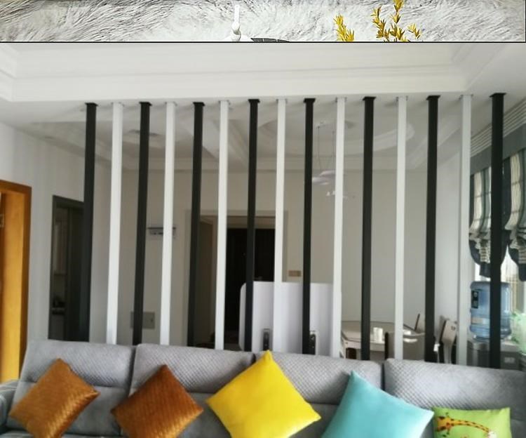 Vách ngăn bằng sắt rèn trang trí hiên nhà màn hình sáng tạo cột thanh dọc chìm nhà phòng khách phòng ngủ phòng ngủ vách ngăn - Màn hình / Cửa sổ