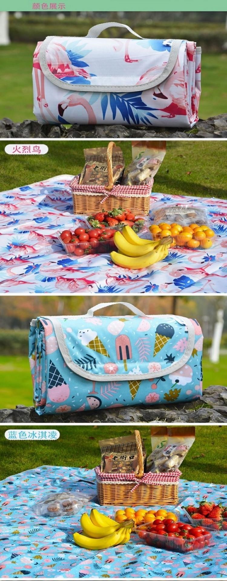 Mat Chống ẩm Mat Nordic Mat Bãi biển Mat Picnic Mat ngoài trời Di động cho trẻ em Picnic Vải Nông thôn Nhật Bản Tầng cửa hàng - Thảm chống ẩm / Mat / Gối