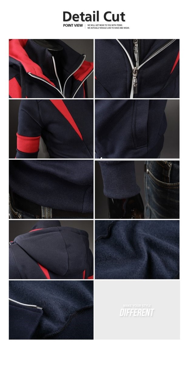 2020 Mùa xuân Sản phẩm mới Hàn Quốc Áo len có mũ trùm đầu Áo len Áo len mỏng Áo len màu xanh Navy Màu đen dành cho nam - Áo len
