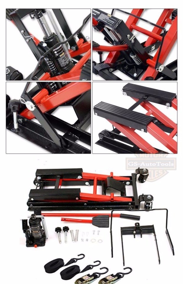 Nền tảng nâng xe máy đặc biệt cho đầu máy hạng nặng Khung nâng thủy lực Nâng công cụ sửa chữa giắc cắm - Bộ sửa chữa Motrocycle