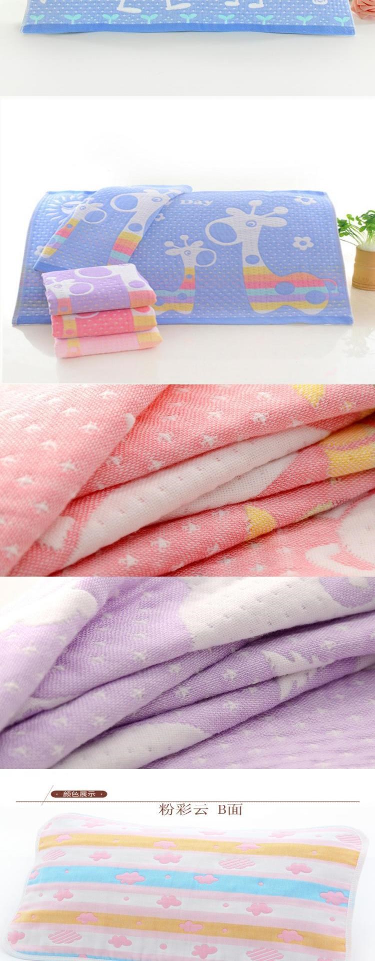 1/2 miếng bông gạc trẻ em khăn gối jacquard 32-52 40-60 khăn gối cho trẻ sơ sinh - Khăn gối