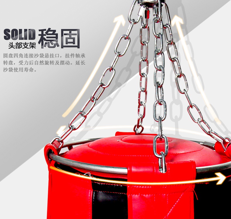 Authentic Jiurishan Sanda Sanda Treo Boxing Sandbag Gia dụng Solid Sandbag Thiết bị thể dục Sanda Training Sand - Taekwondo / Võ thuật / Chiến đấu