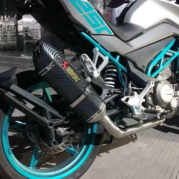 Xe mô tô thể thao NK250 sửa đổi ống xả Chunfeng 250NK sửa đổi ống xả hình bọ cạp phía trước - Ống xả xe máy