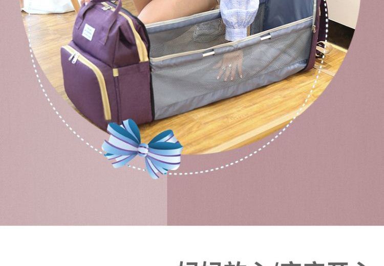 Túi Mommy ra siêu túi không thấm nước đi ra ngoài xách tay Túi Mommy giường trong mới gấp bàng quang giường ngủ bé sử dụng kép - Túi / túi Baby