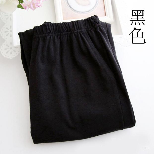 Quần cotton cho người trung niên và cao tuổi, quần pyjama lụa cotton mùa hè, quần dài ở nhà màu trơn cho nữ, quần lụa cotton mỏng cho nam - Quần tây