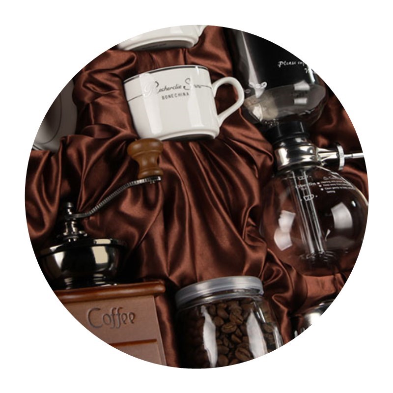 Máy xay cà phê retro máy xay siphon nồi thủ công máy pha cà phê bộ hộp quà tặng gia đình nồi thủy tinh máy pha cà phê quà tặng - Cà phê