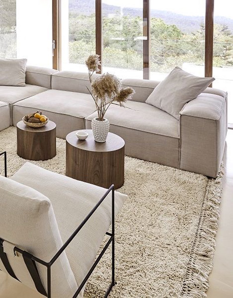 Phòng khách gia đình nhỏ vải đơn giản ghế sofa sắt mỹ thuật đôi kết hợp ghế tựa lưng ban công nghệ thuật phong cách nhật bản đơn giản đơn giản - Ghế sô pha