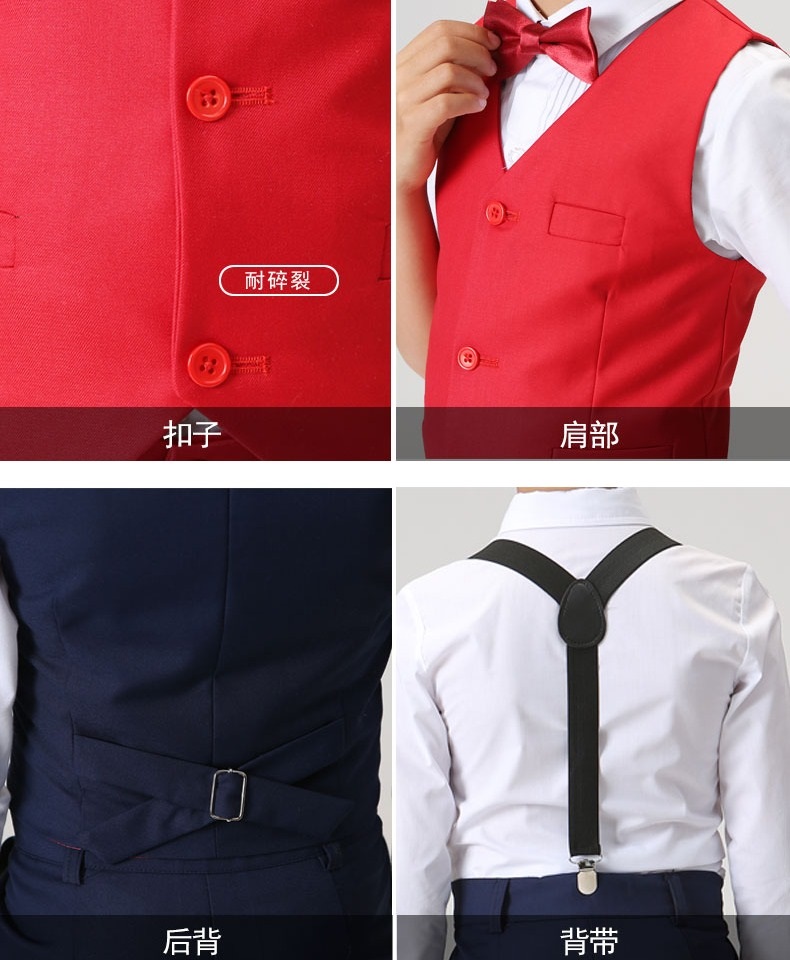 Váy trẻ em mới, bộ đồ bé trai, người dẫn chương trình thiếu nhi lớn, bộ đồ Anh, trang phục biểu diễn piano cô gái hoa - Váy trẻ em