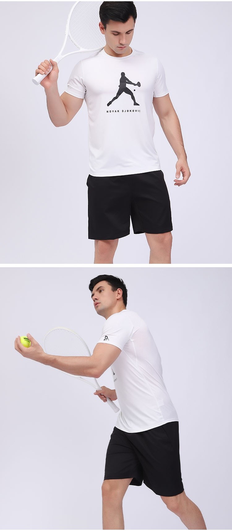 Wimbledon 2020 Djokovic Jr. Đồng phục thi đấu đồng phục tập luyện quần vợt khô nhanh của Djokovic - Quần vợt