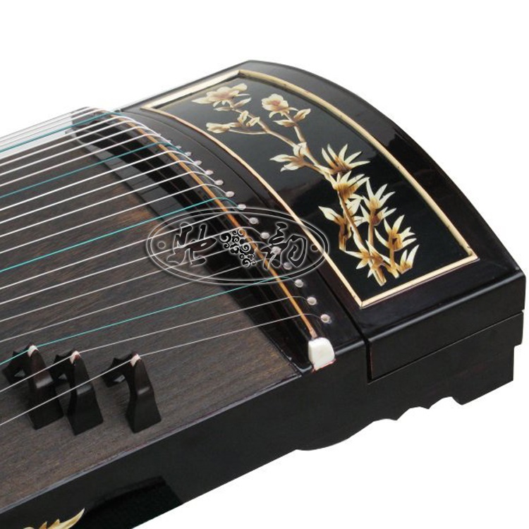 Dương Châu Chiyun đích thực nhạc cụ bằng gỗ mun lúa mì cỏ hoa guzheng gỗ rắn nhập thử nghiệm chơi piano CY - Nhạc cụ dân tộc