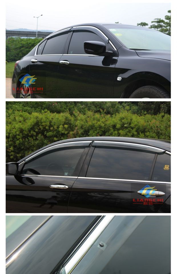Thích hợp cho Accord 8, 9, 10, cửa sổ đúc phun đặc biệt được sửa đổi, tấm chắn mưa, tấm chắn thời tiết cửa, dày - Mưa Sheld