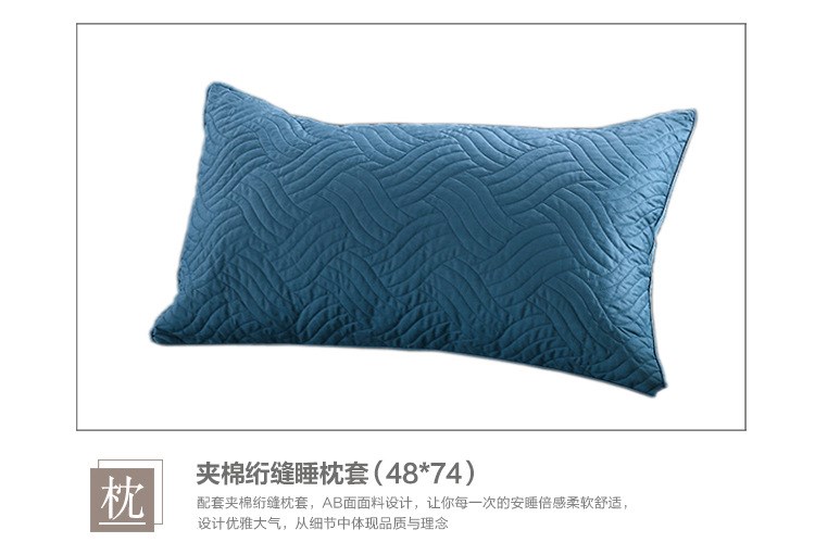 Chăn bông chần bông đơn giản phong cách châu Âu trải giường ba hoặc bốn bộ ga trải giường, chăn bông tinh khiết, ấm áp và dày dặn - Trải giường
