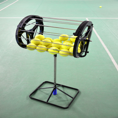 Dụng cụ lấy bóng tennis Đa khung Người huấn luyện nhận bóng rổ Đồ dùng cho quần vợt Giỏ nhặt bóng tự động - Quần vợt