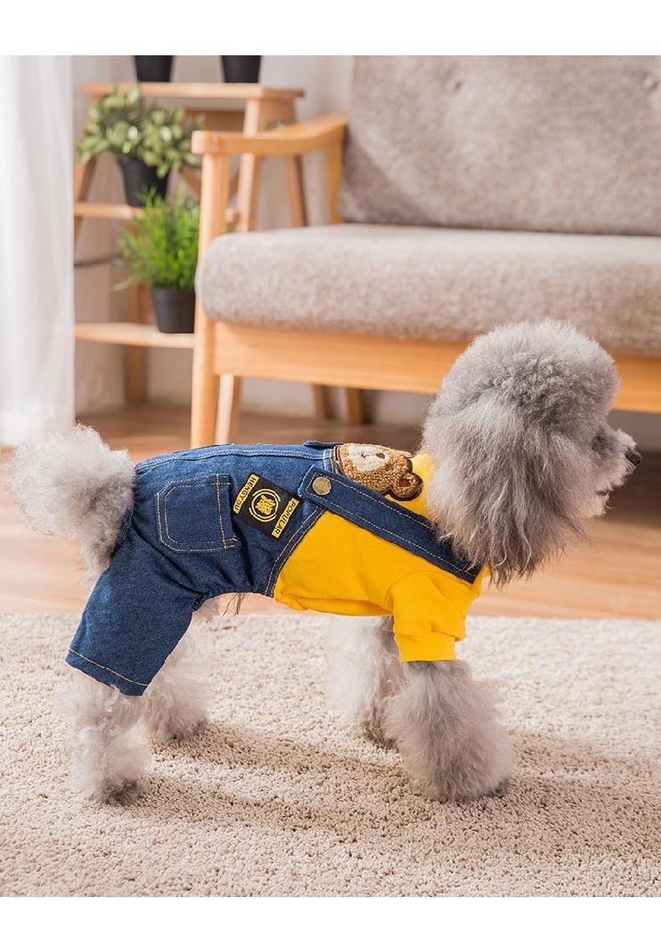 Quần áo yếm cho chó nhỏ 2019 quần áo ngắn tay màu đỏ lưới cỡ trung - Quần áo & phụ kiện thú cưng