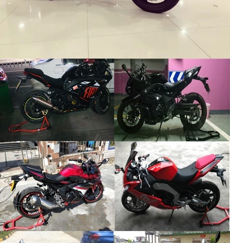 Khung nâng di động xe máy nặng máy bảo trì khung công cụ khung gầm sau khung bảo trì ống chống rơi ra - Bộ sửa chữa Motrocycle