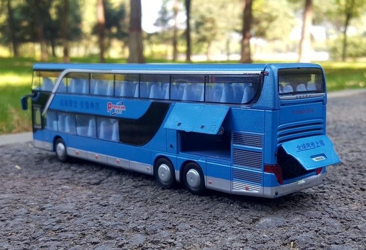 Xe buýt hai tầng hợp kim mô phỏng xe buýt đồ chơi xe buýt du lịch xe khách xe buýt hợp kim chơi - Chế độ tĩnh