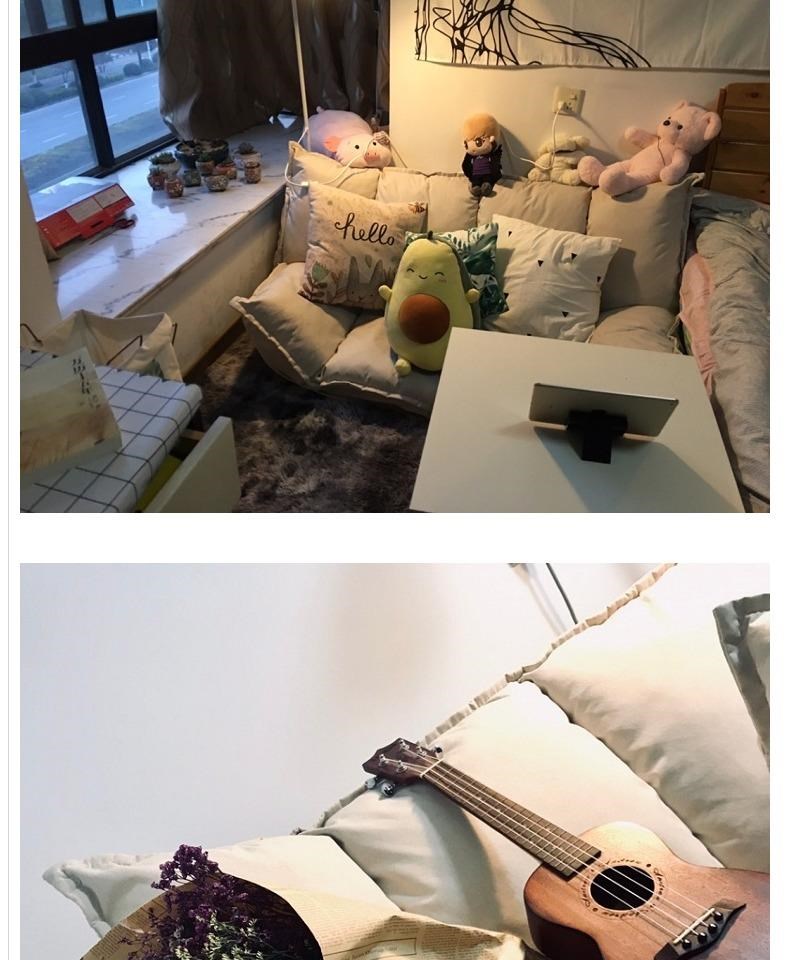 Phòng trẻ em trải sàn phòng ngủ trải chiếu tatami sofa giường lười Thảm kiểu Nhật không có đệm chân có thể gập lại - Ghế sô pha