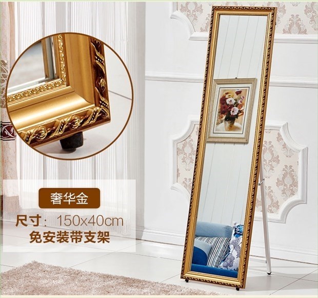 Cửa sau Gương chiếu hậu Treo tường Gương chiếu dài toàn phần Gương treo tường Trang chủ Gương soi toàn thân Tấm dán tường Gương trang điểm Treo tường Gương soi sàn - Gương