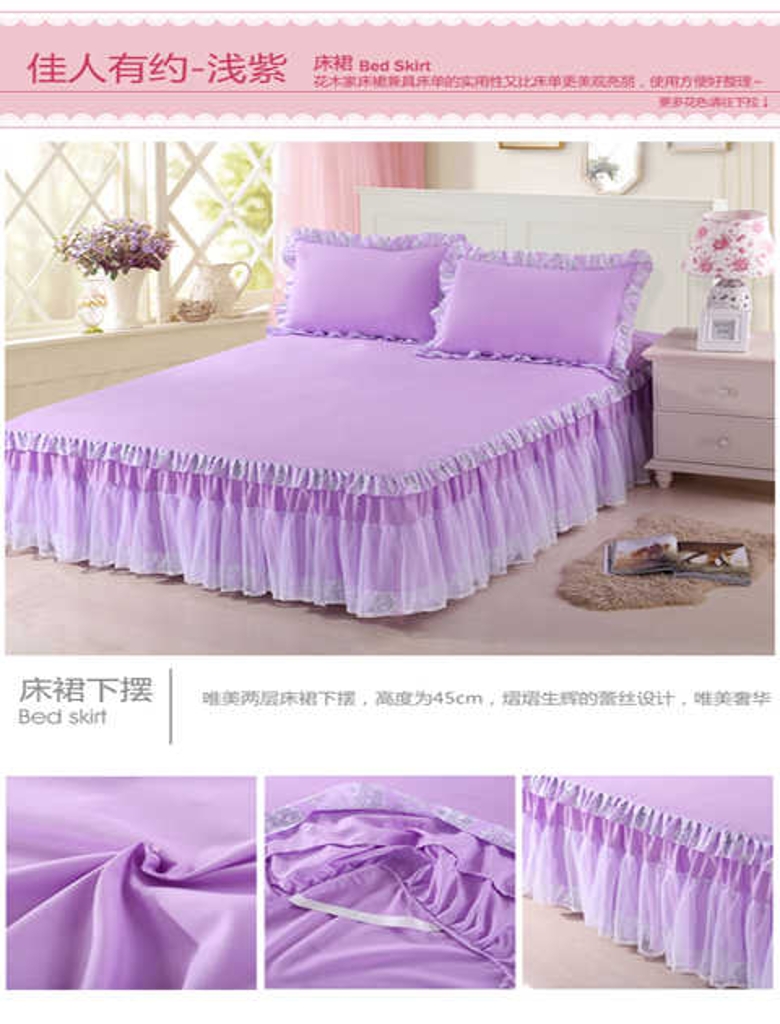 . Phong cách hàn quốc váy ren công chúa ga trải giường một mảnh ga trải giường đôi Simmons ga trải giường bảo vệ ga trải giường - Váy Petti
