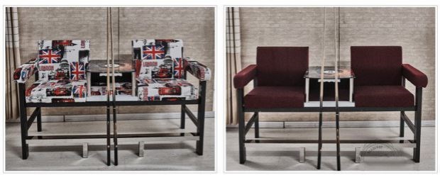 Giải trí Bàn bida và Ghế bida Ghế sofa Ghế xem bida Hội trường Chuyên dụng Ghế da Ghế ngồi bida - Bi-a