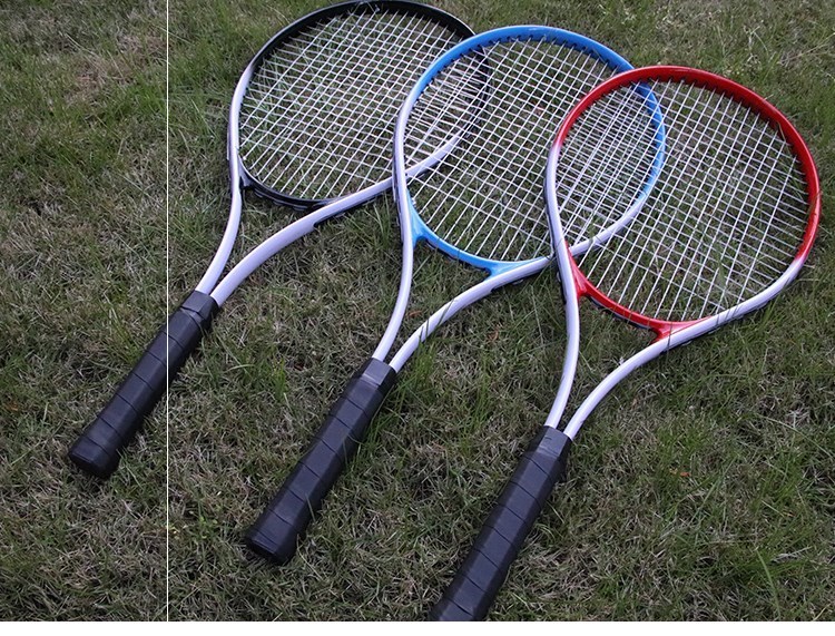 Vợt tennis túi đơn mới bắt đầu nam và nữ đánh đơn đôi tay keo đơn người mới tập vợt lưới phù hợp với cá tính - Quần vợt