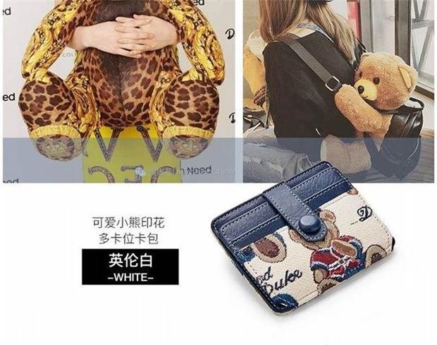 Túi đựng thẻ nhỏ của phụ nữ Ví nhỏ và mỏng của phụ nữ có dung lượng lớn dễ thương túi đựng bằng lái xe Hàn Quốc Túi đựng thẻ ID - Túi thông tin xác thực