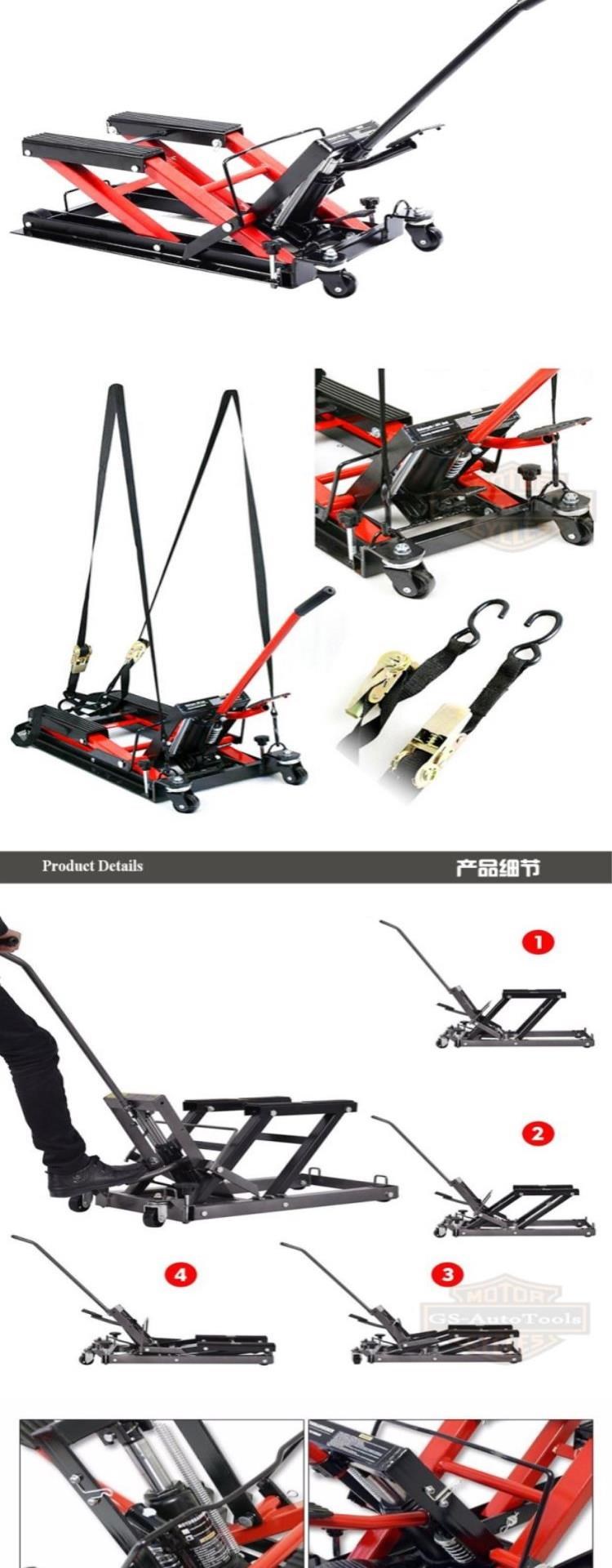Nền tảng nâng xe máy đặc biệt cho đầu máy hạng nặng Khung nâng thủy lực Nâng công cụ sửa chữa giắc cắm - Bộ sửa chữa Motrocycle