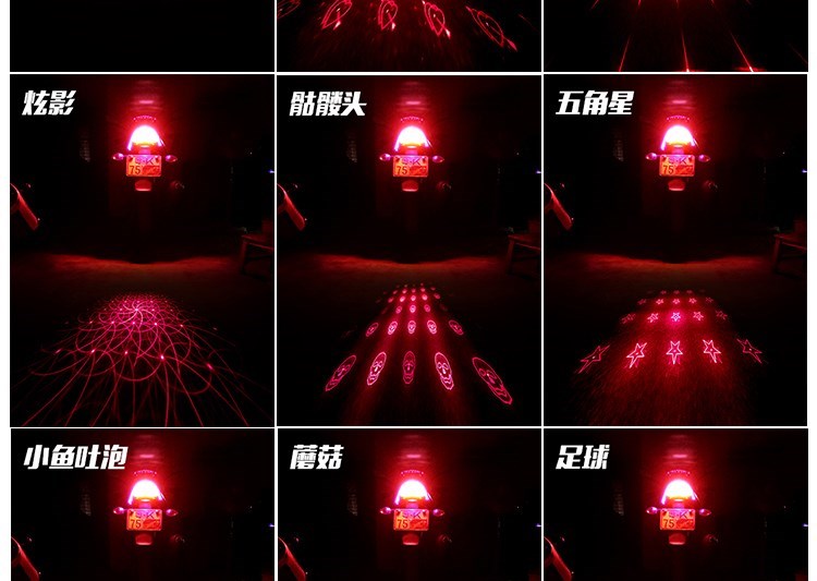 Đèn lồng Đồ trang trí xe máy 12V Đèn đuôi xe điện Bóng đèn nhấp nháy Burst Đèn nhấp nháy Trang bị lại đèn Phanh Đèn pha Đèn hậu - Đèn xe máy