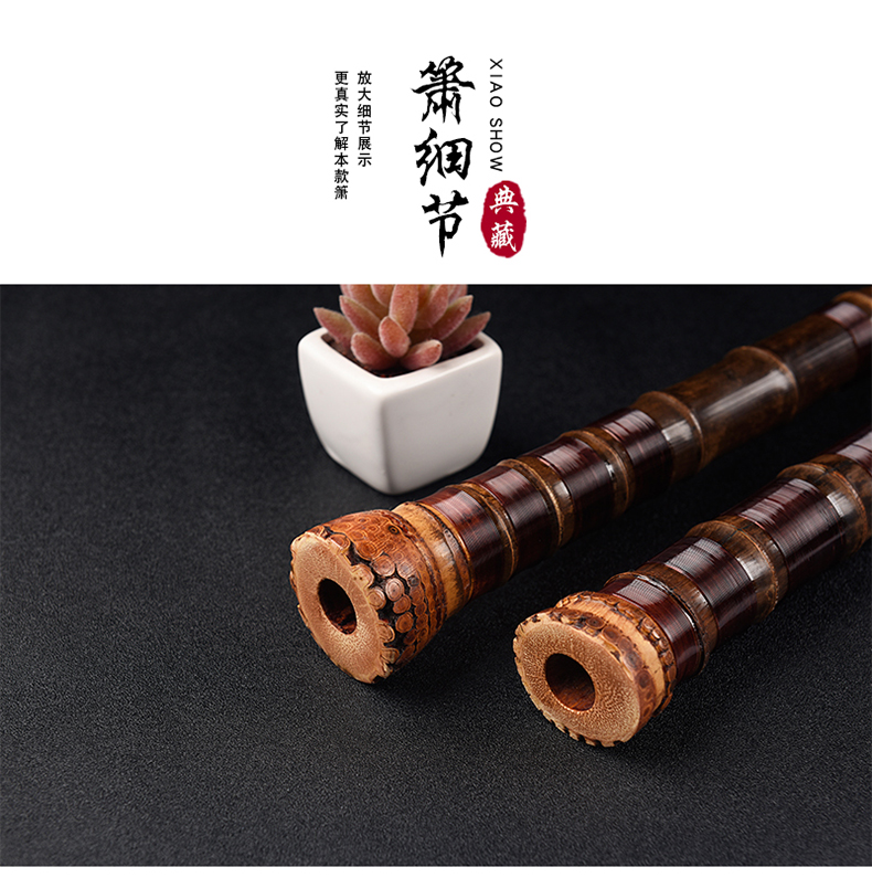 Sáo trúc đầu to màu tím cao cấp, sáo thổi thủ công theo yêu cầu, tuyển chọn các loại nhạc cụ gốc tre và Xiao, G 8 lỗ - Nhạc cụ dân tộc