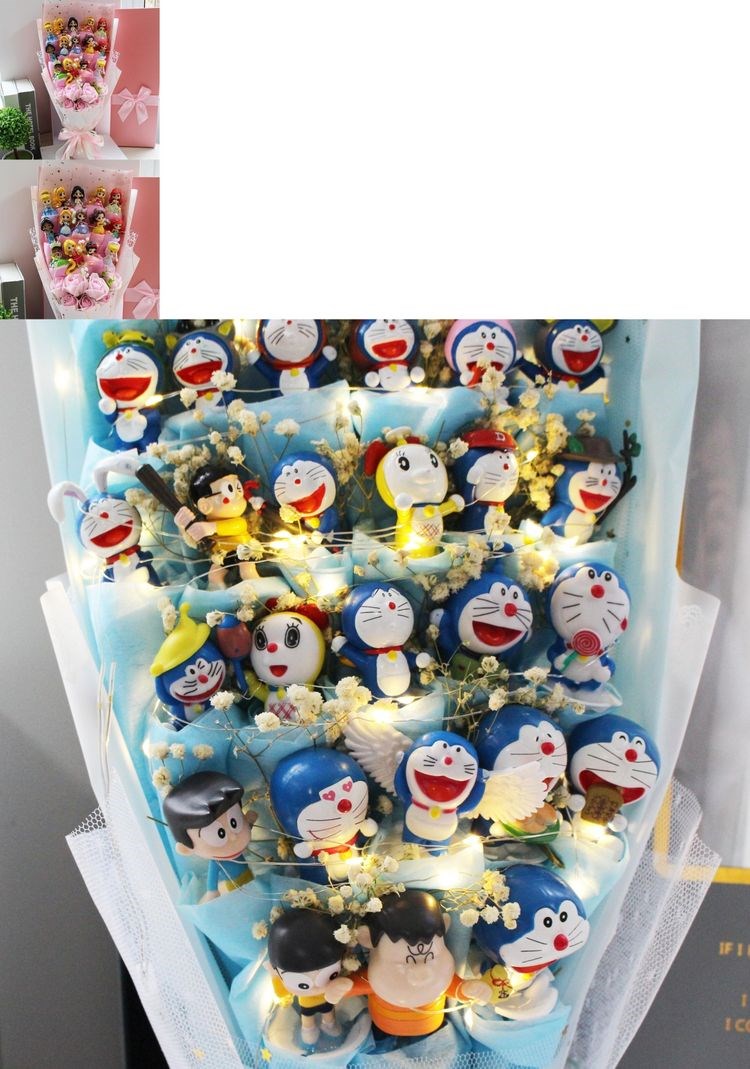 Nàng tiên cá Bó hoa hoạt hình cho bạn gái và trẻ em Bó hoa cho nàng công chúa Bạch Tuyết Miko Món quà sinh nhật cho ngày lễ tình nhân - Hoa hoạt hình / Hoa sô cô la