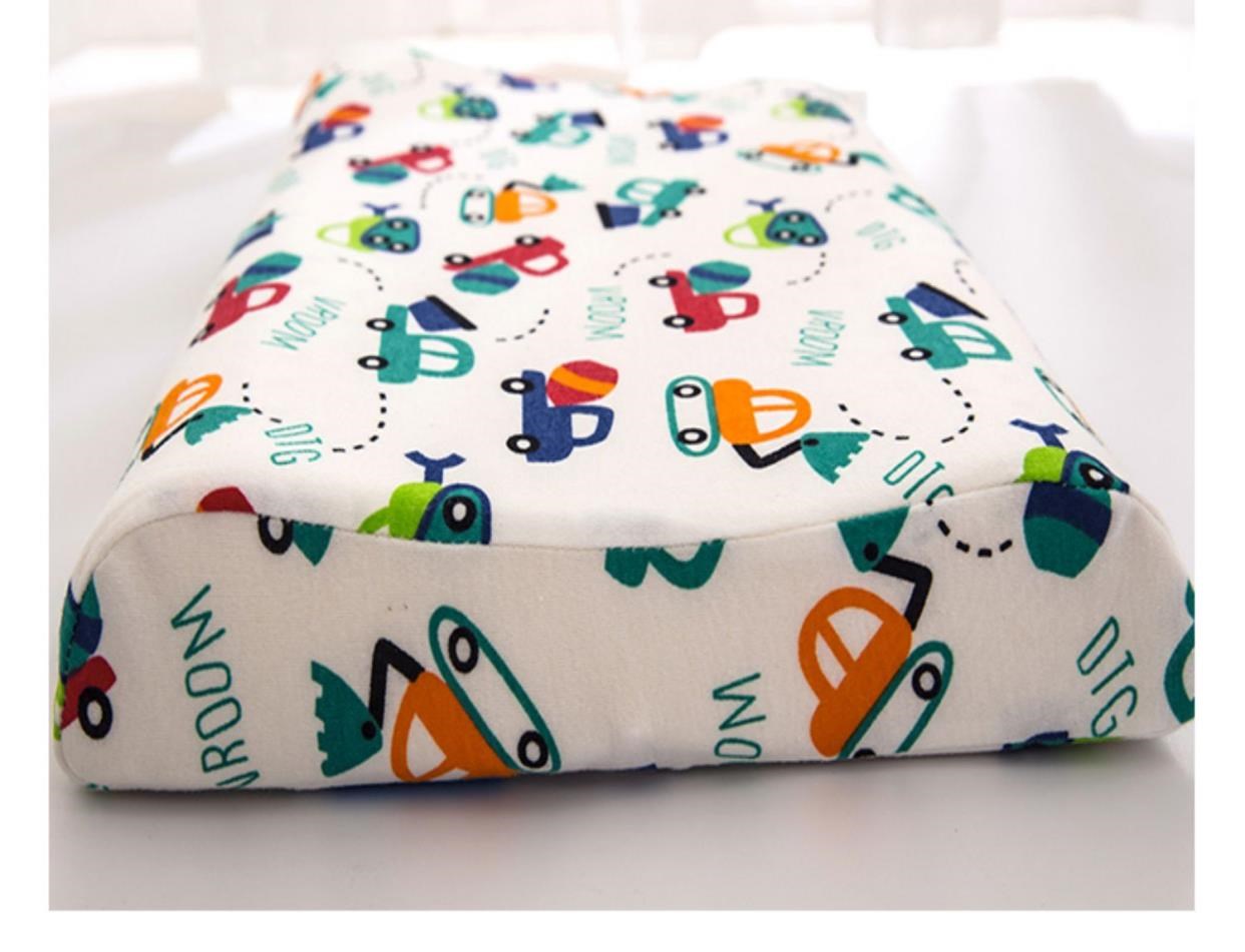 Áo gối của Xiaoyang cotton 44x27 áo gối bông trẻ em đầy đủ gối cao su đặc biệt trẻ em cao su hoạt hình đan - Gối trường hợp