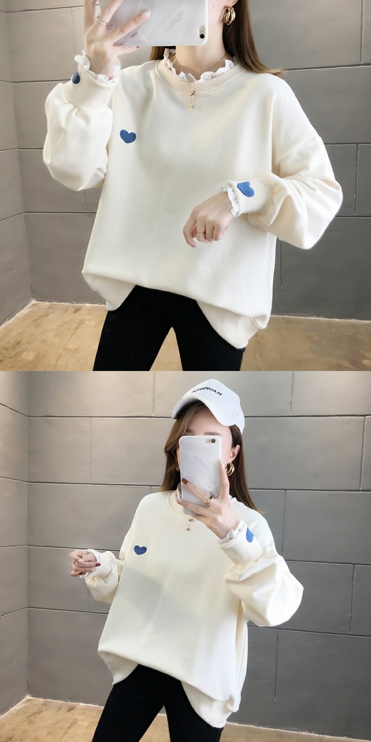 Áo len nữ mùa xuân 2020 phiên bản mới của Hàn Quốc áo hai dây giả thời trang áo khoác mỏng mùa xuân và mùa thu - Thể thao lông cừu / jumper