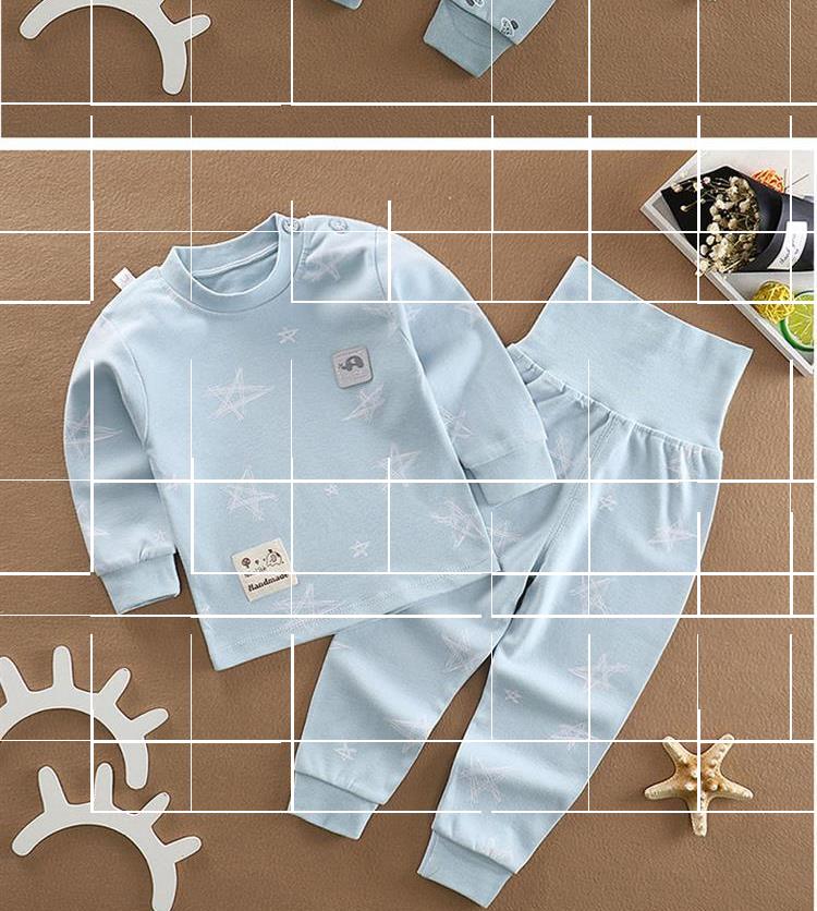 Quần áo mùa thu cho bé quần mùa thu 1-2-3 tuổi Đồ lót cotton hai mảnh cho bé gái mùa xuân và mùa thu cho bé trai - Quần áo lót