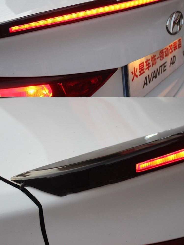 Thích hợp cho phiên bản thể thao cánh sau hàng đầu của xe hơi phát sáng trang trí phanh trang trí sửa đổi đèn LED cố định streamer - Sopida trên