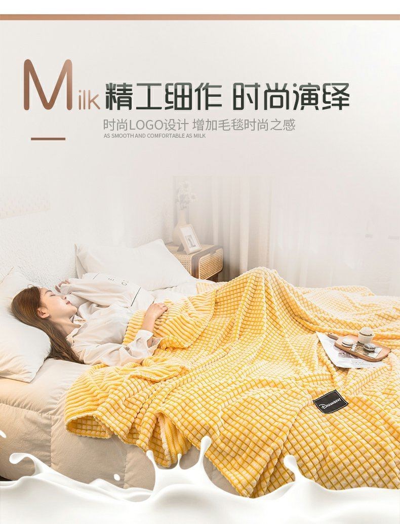 Văn phòng ngủ trưa chăn flannel khăn chăn sofa chăn mùa đông lười biếng chăn mền chăn áo choàng trẻ em trường học - Ném / Chăn