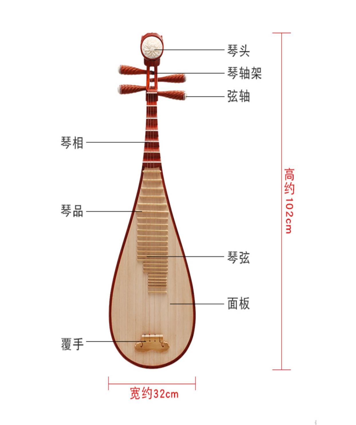 Cửa hàng mới bảy năm tuổi gỗ cẩm lai đỏ pipa âm nhạc linh hồn gỗ gụ pipa nhạc cụ kiểm tra cấp độ sản phẩm dành cho người mới bắt đầu - Nhạc cụ dân tộc