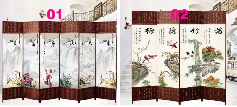 Lưu trữ lối vào cửa khối trang trí bàn phòng ngủ hiện đại thiết lập rào cản thư pháp và bức tranh màn hình Zen home Tủ Trung Quốc - Màn hình / Cửa sổ