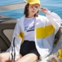 Mùa hè mới quần áo chống nắng nữ sinh viên Hàn Quốc phiên bản ngắn của áo khoác mỏng mỏng thoáng khí ngoài trời chống nắng quần áo chống nắng - Quần áo ngoài trời cho trẻ em áo khoác ngoài có mũ trẻ em