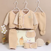 Hộp quà sơ sinh cho bé quần áo cotton 0-3 tháng sơ sinh Đồ sơ sinh không xương ấm áp cho mùa thu đông