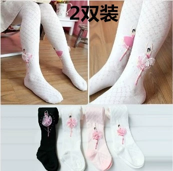 2 cặp trẻ em 3 cô gái 5 trẻ em 4 cô gái 6 mùa xuân và mùa thu mùa hè mỏng phần 7 quần legging cotton dài - Xà cạp