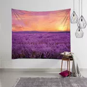 Provence hoa oải hương phong cảnh Bắc Âu in treo tường vải nền trang trí tấm thảm tấm thảm khăn trải bàn