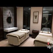 Beauty khăn trải giường gia đình bốn người Trung Quốc tối giản theo phong cách vườn giường massage SPA thẩm mỹ viện bộ trải giường chuyên dụng cao cấp của tinh khiết - Trang bị tấm
