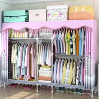 Tủ quần áo rộng 45CM tủ quần áo đơn giản kinh tế trẻ em công chúa tủ quần áo vải đơn giản phân loại tủ quần áo nhỏ tủ quần áo nhỏ gọn